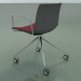 3D Modell Stuhl 2057 (4 Rollen, mit Armlehnen, LU1, mit Frontverkleidung, Polypropylen PO00412) - Vorschau