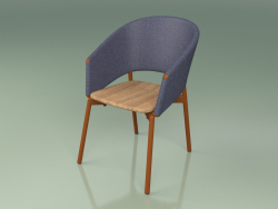 आराम कुर्सी 022 (धातु जंग, नीला)