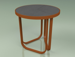 Side table 008 (Metal Rust, Glazed Gres Storm)