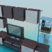 3d model Los muebles de la habitación - vista previa