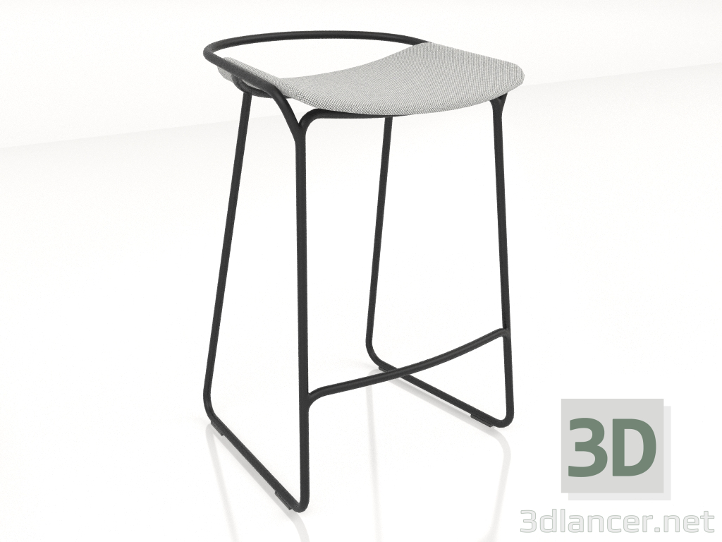 3d model The bar stool is low - preview