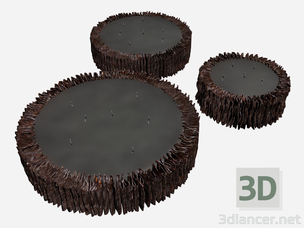 3D modeli Dekoratif mumlar Set mum 3 - önizleme