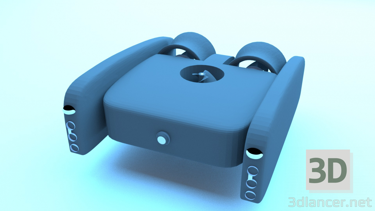 3D Modell Drohne unter Wasser - Vorschau
