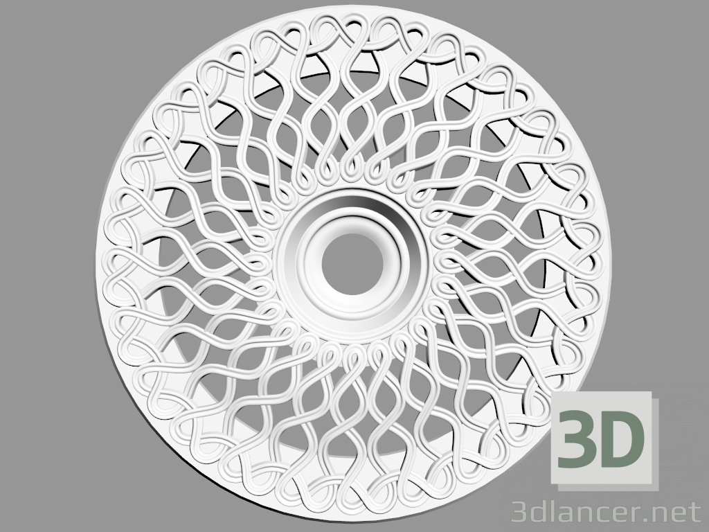 modello 3D Uscita a soffitto (P16) - anteprima