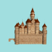 3d Сказочный замок-крепость. модель купить - ракурс