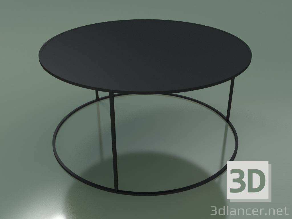 modello 3D Tavolino rotondo (altezza 40 cm, profondità 80 cm) - anteprima