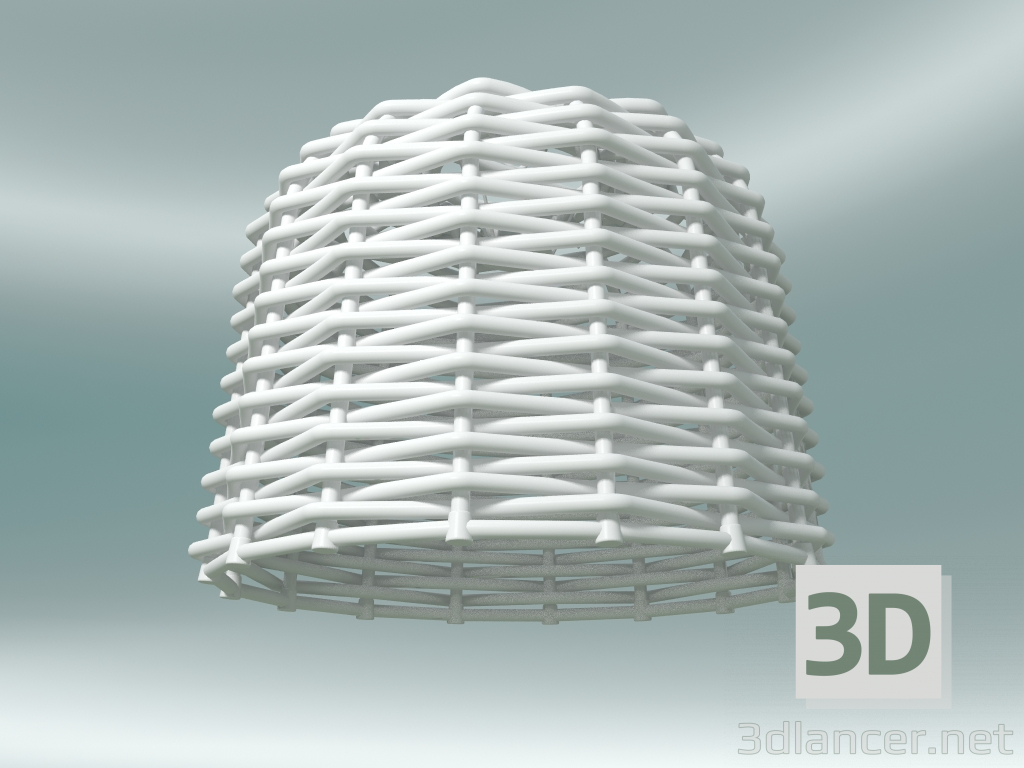 3d model Pendant lamp (96, White Woven) - preview