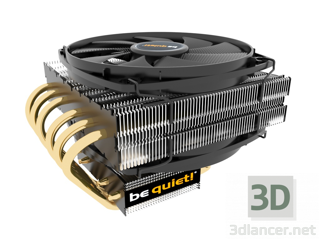 3d CPU cooling DARK ROCK TF model buy - render