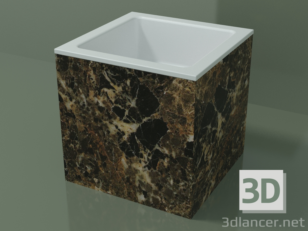 3d model Countertop washbasin (01R112101, Emperador M06, L 36, P 36, H 36 cm) - preview