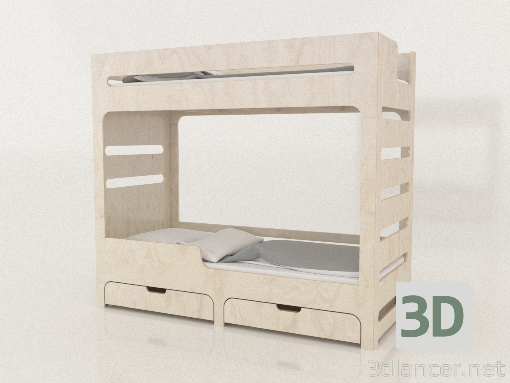 3D Modell Etagenbett MODE HL (UNDHL2) - Vorschau