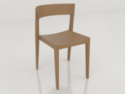 Uma cadeira com encosto curto