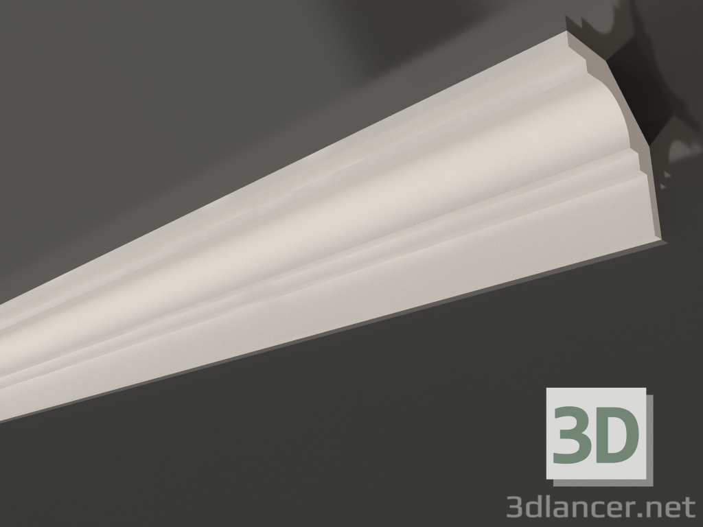 modello 3D Cornice per soffitto in gesso liscia KG 011 (50x43) - anteprima