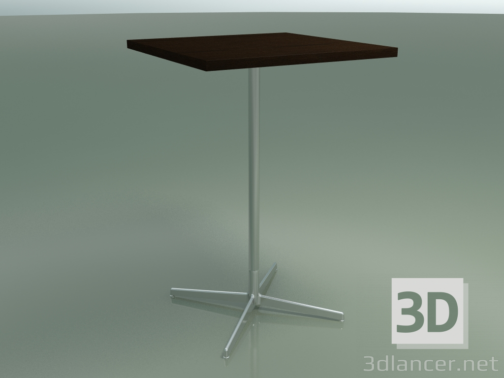 modello 3D Tavolo quadrato 5569 (H 105.5 - 70x70 cm, Wenge, LU1) - anteprima
