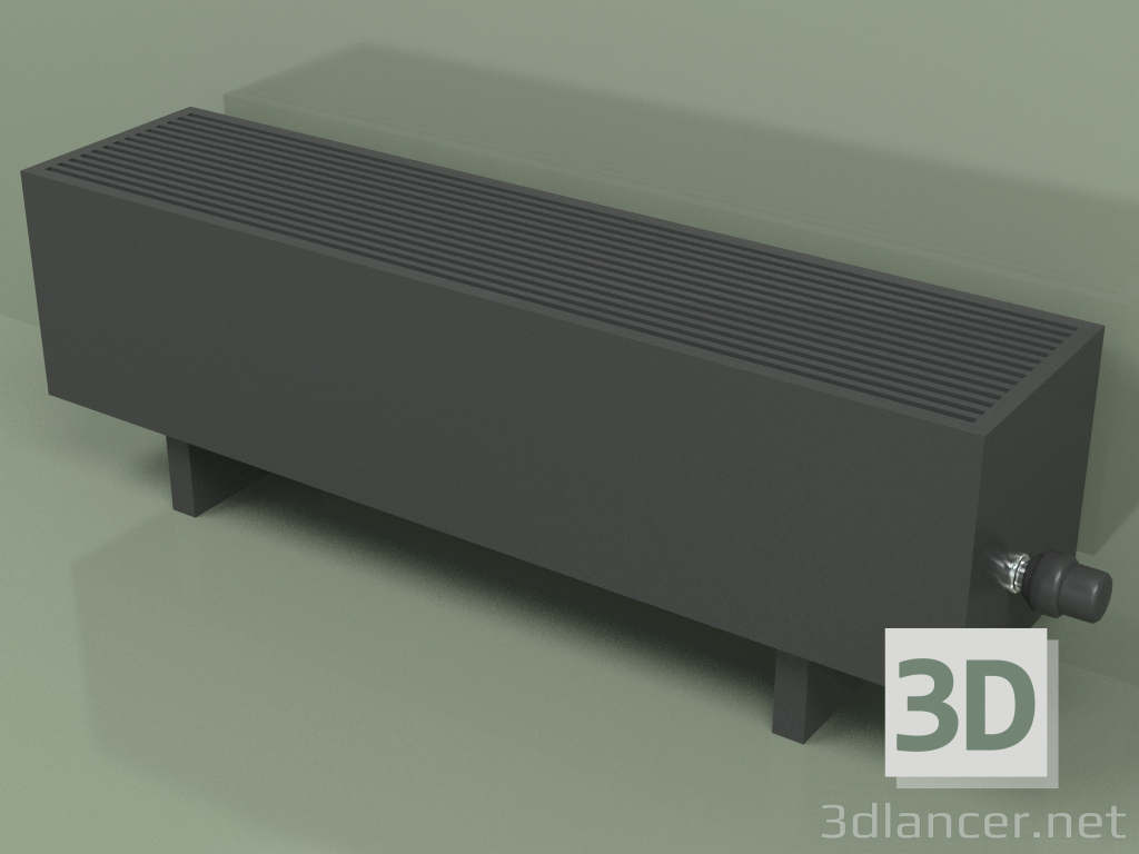 3D Modell Konvektor - Aura Basic (240 x 1000 x 236, RAL 9005) - Vorschau