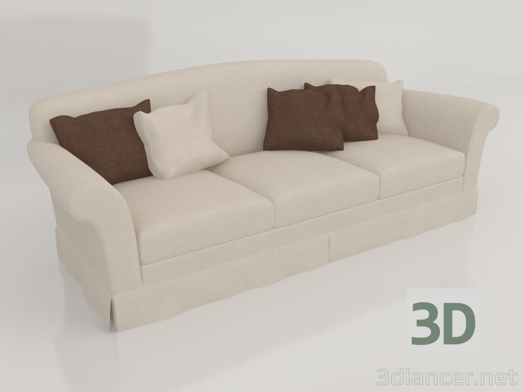 modèle 3D Canapé Luxe (2730) - preview