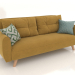 3d model Beatrix sofa bed (option 1, yellow) - preview
