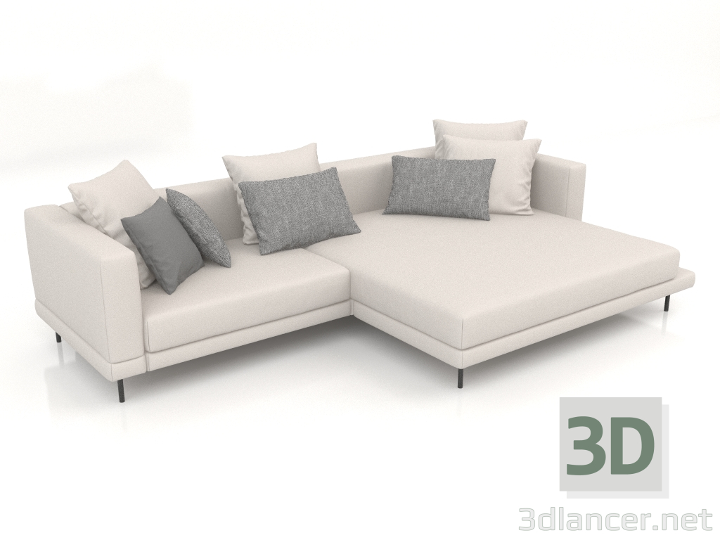 3D Modell Sofa Carol 3060 x 1080 (Hercules 21) - Vorschau