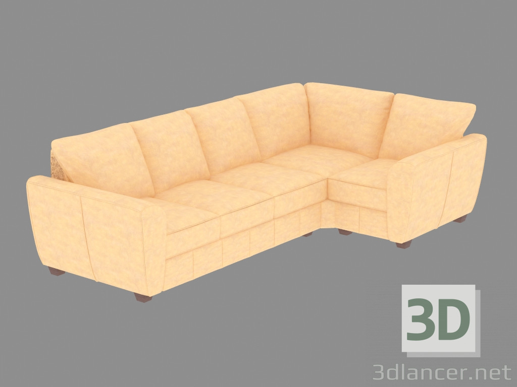 modèle 3D Canapé d'angle (3C1) - preview