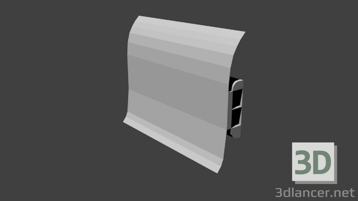 3d model Plinth usual Low Poly - preview
