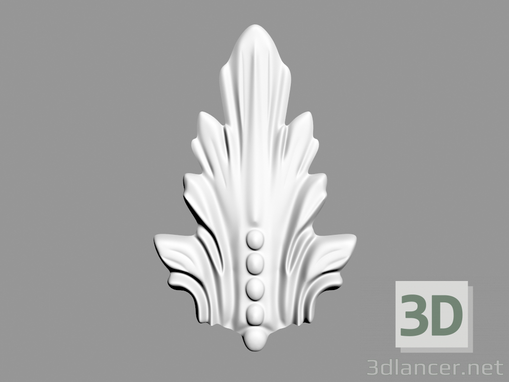 modello 3D Decorazione murale (F10) - anteprima