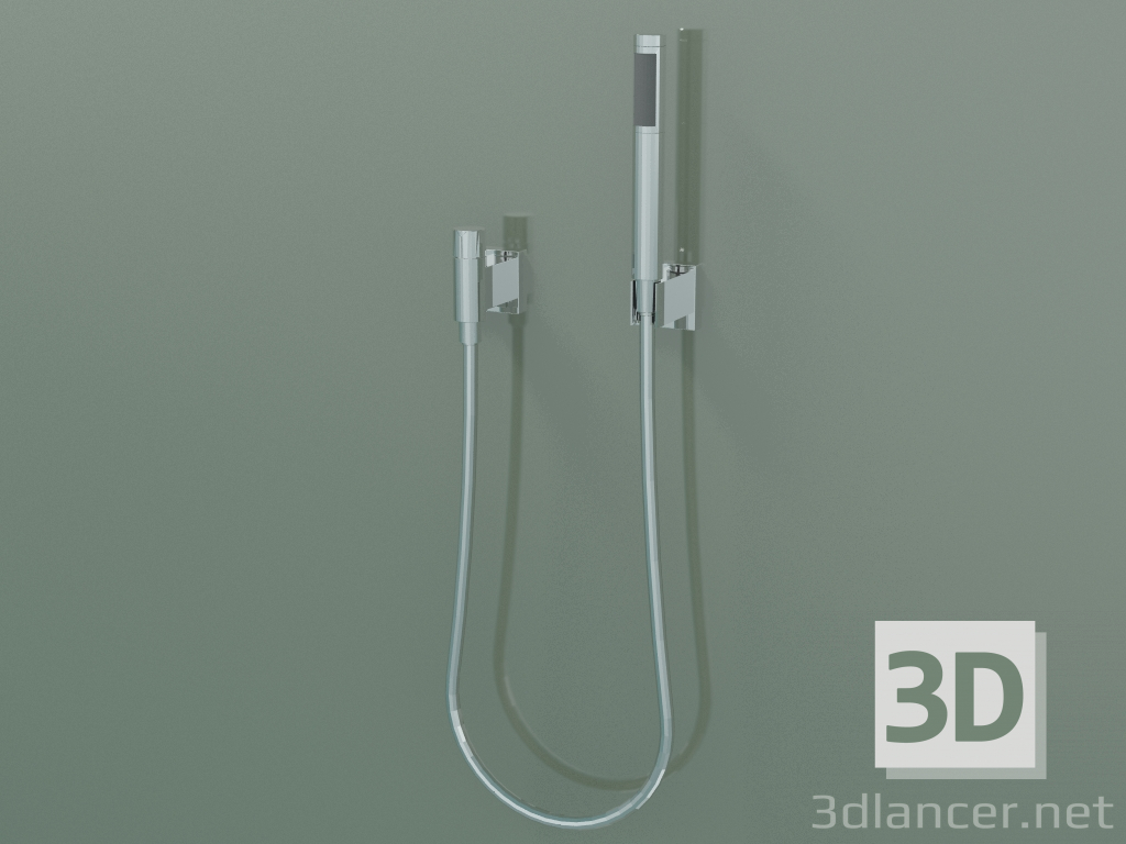 3d model Hand shower set with separate covers (27 809 980-000010) - preview