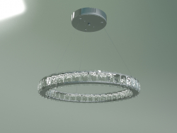 Luminária pendente com cristal e controle remoto 90023-1 (cromado)