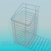 modello 3D Shopping cart-stand per forniture per ufficio - anteprima