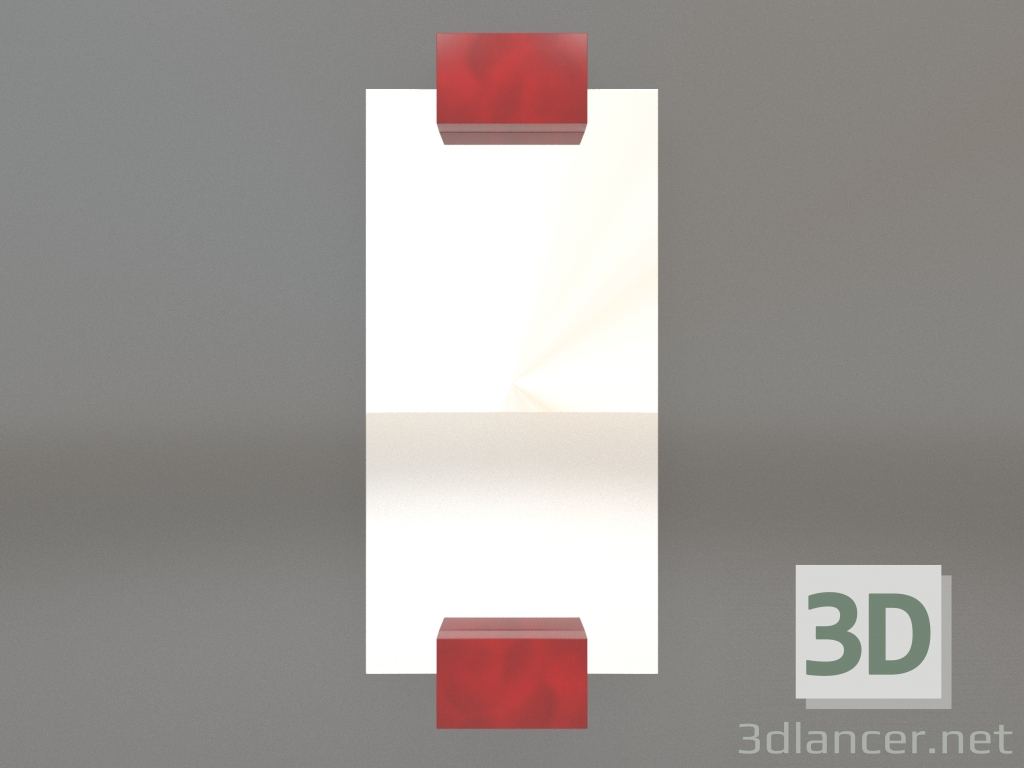 modello 3D Specchio ZL 07 (500х1150, rosso) - anteprima