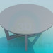modèle 3D table ronde - preview