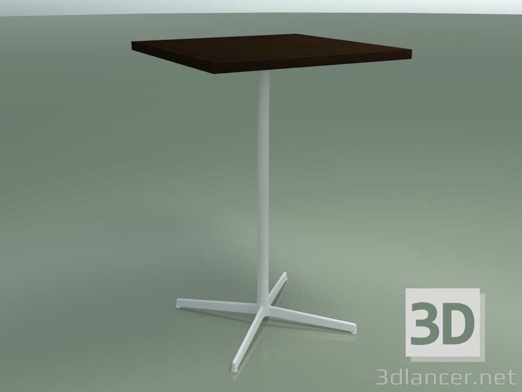 3D Modell Quadratischer Tisch 5569 (H 105,5 - 70 x 70 cm, Wenge, V12) - Vorschau