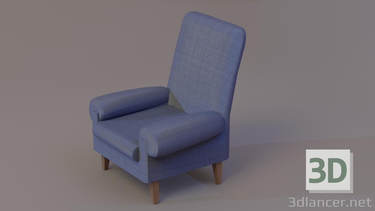 3d Armchair model buy - render