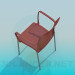 3D Modell Stuhl mit glatter Oberfläche - Vorschau