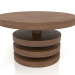 modèle 3D Table basse JT 04 (D=700x400, bois brun clair) - preview