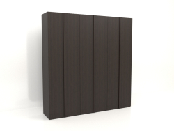 Armario MW 01 madera (2700x600x2800, madera marrón oscuro)