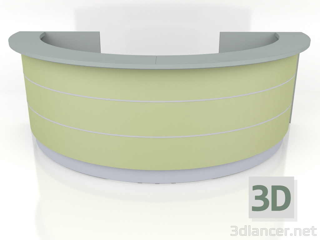 3D modeli Resepsiyon masası Valde LAV52L (3202x1639) - önizleme