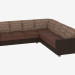 3d model Corner sofa with combined upholstery (3C3) - preview