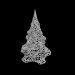 3d Christmas tree voronoi model buy - render