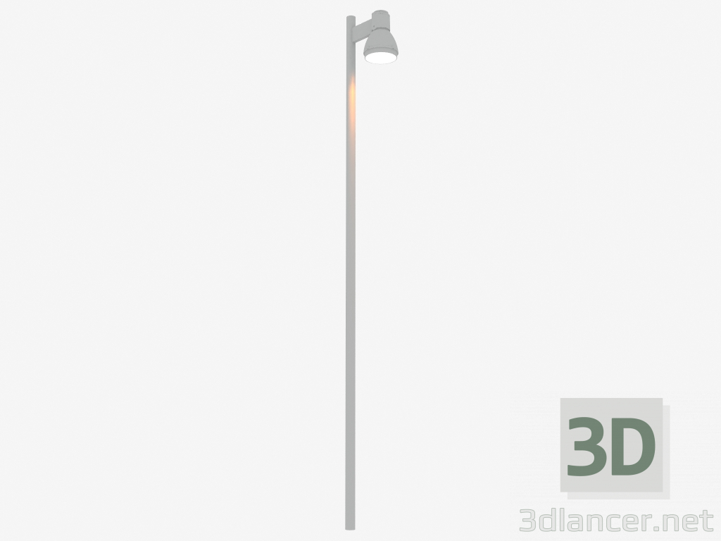 3D Modell Straßenlampe FOCUS POLE (S3971 + S2816_70W_HST) - Vorschau