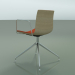 modèle 3D Chaise 0332 (pivotante, avec accoudoirs, avec garniture avant, LU1, chêne blanchi) - preview