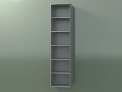 Wall tall cabinet (8DUBEC01, Silver Gray C35, L 36, P 24, H 144 cm)