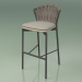 3d model Bar stool 250 (Metal Smoke, Polyurethane Resin Mole, Padded Belt Gray-Sand) - preview