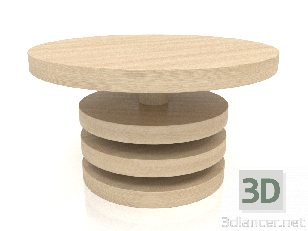 3d model Coffee table JT 04 (D=700x400, wood white) - preview