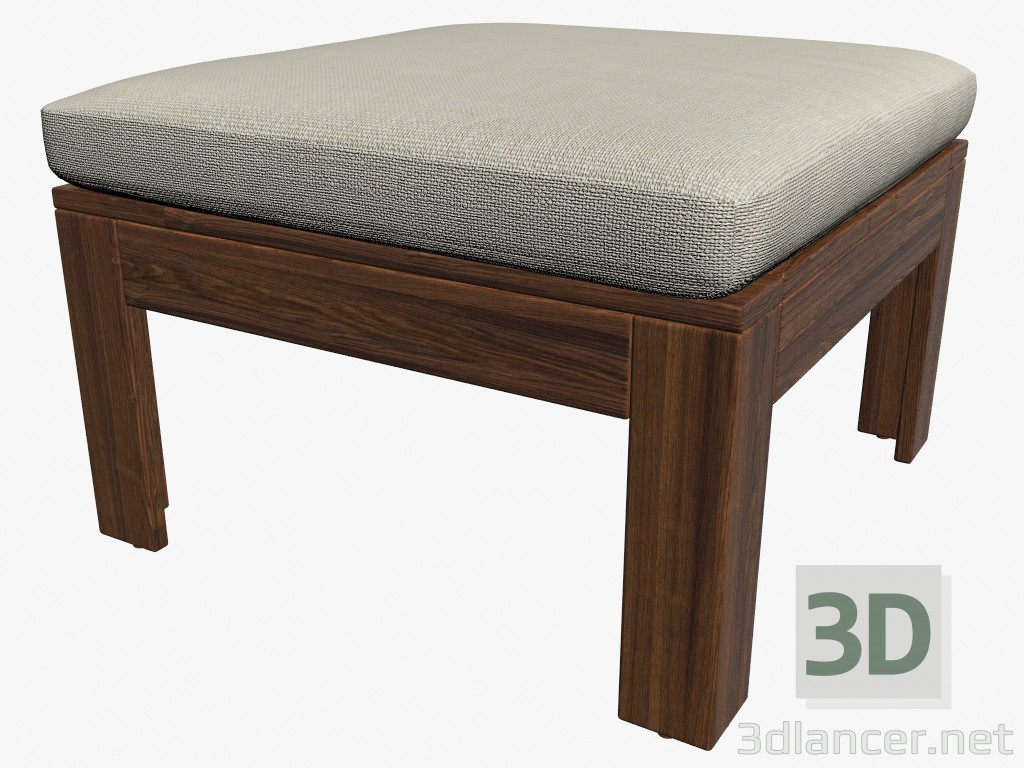 3D Modell Tisch \ Bank mit Kissen - Vorschau