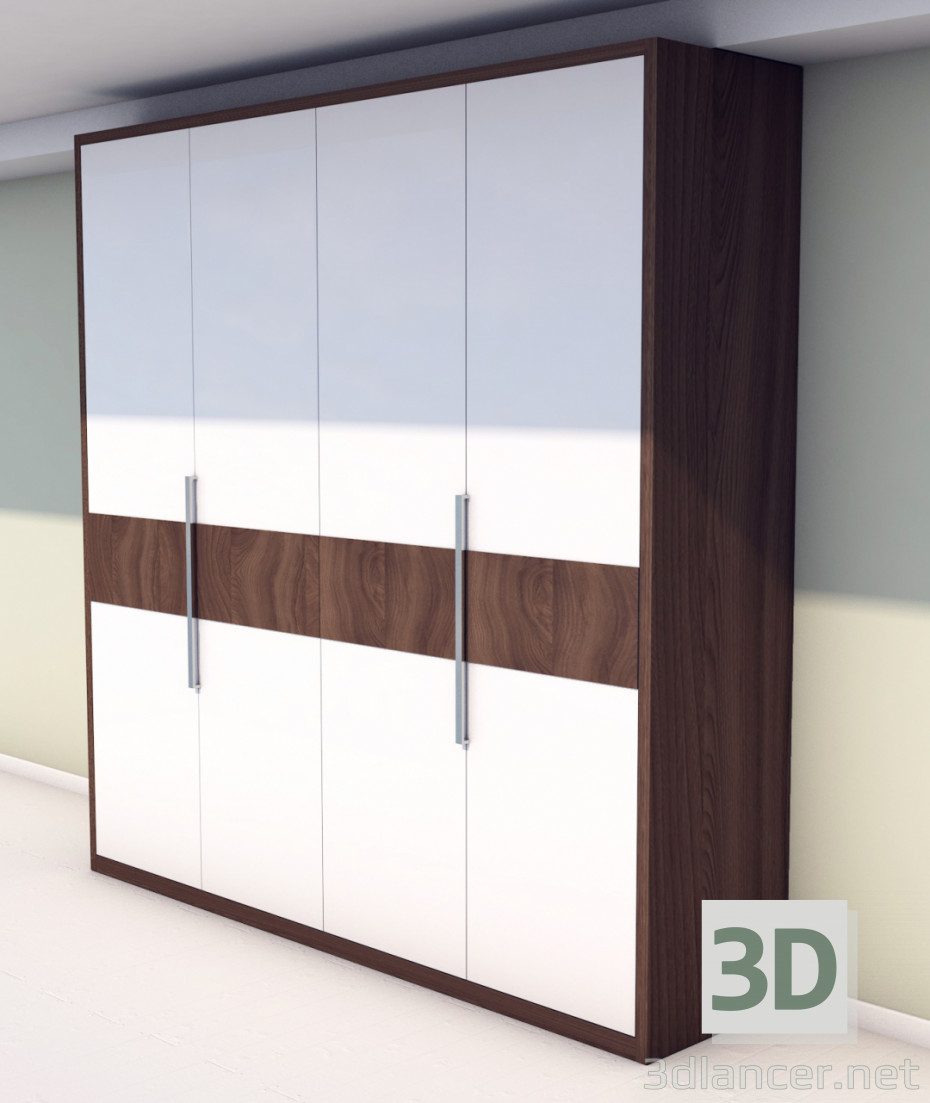 3d model wardrobe wing line - preview