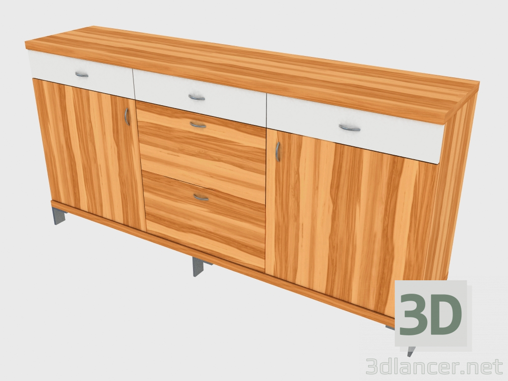 3d model Three-section buffet (150-45-1) - preview