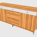 3d model Three-section buffet (150-45-1) - preview