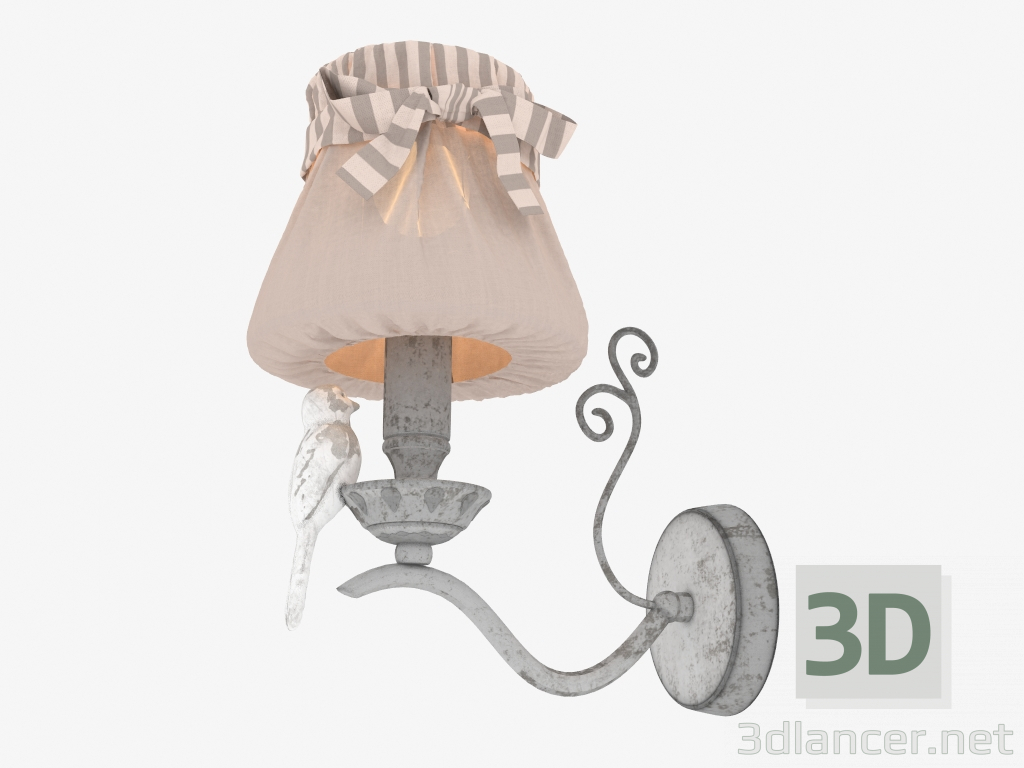 modello 3D Sconce BIRD (ARM013-01-W) - anteprima