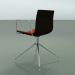 3d model Chair 0332 (swivel, with armrests, with front trim, LU1, wenge) - preview