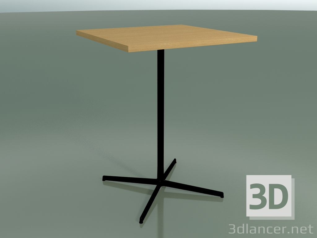 modello 3D Tavolo quadrato 5570 (H 105.5 - 80x80 cm, Rovere naturale, V39) - anteprima