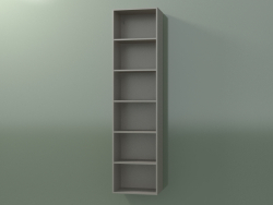 Wall tall cabinet (8DUBEC01, Clay C37, L 36, P 24, H 144 cm)